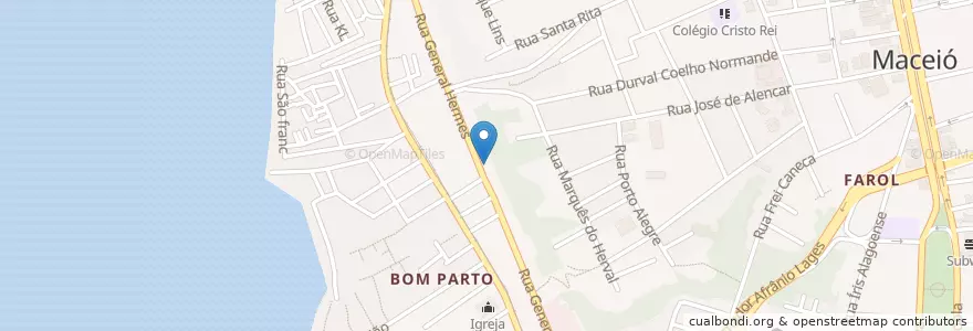 Mapa de ubicacion de Gigi Restaurante en Brasil, Región Nordeste, Alagoas, Região Geográfica Intermediária De Maceió, Microrregião De Maceió, Maceió.