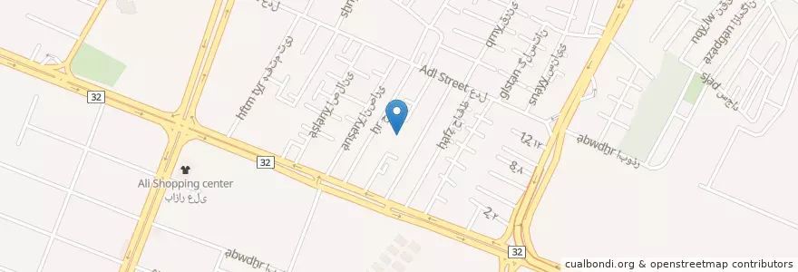 Mapa de ubicacion de پارکینگ شبانه روزی عدل en 伊朗, استان البرز, شهرستان کرج, بخش مرکزی شهرستان کرج, کرج.