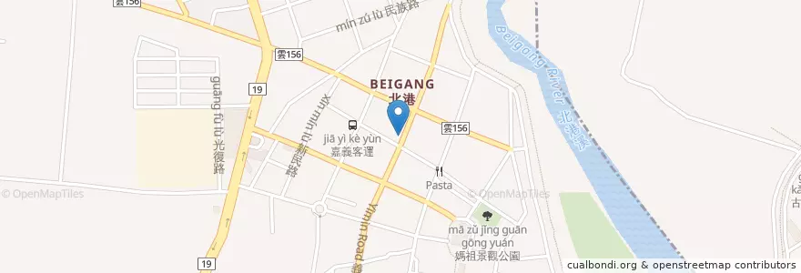 Mapa de ubicacion de Rou Yuan Xuan Crispy skin Meatball en Taiwan, Taiwan Province, Chiayi County.