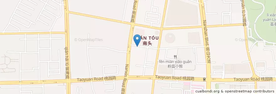Mapa de ubicacion de 金稻园 en 中国, 广东省, 深圳市, 南山区, 南头街道.
