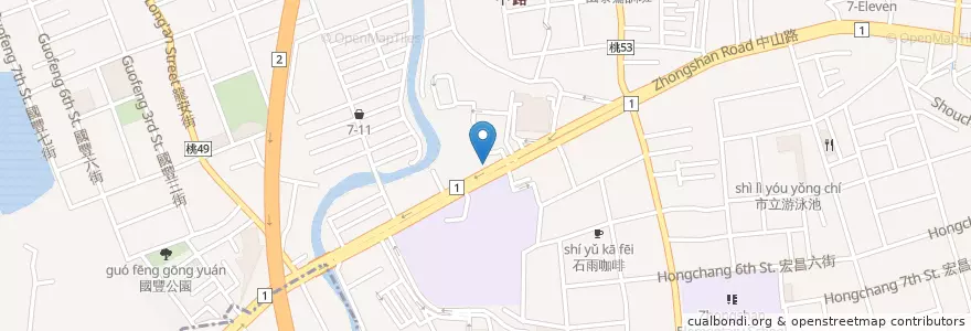 Mapa de ubicacion de 昇昇婦產科診所 en 타이완, 타오위안 시, 타오위안 구.