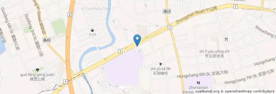 Mapa de ubicacion de 悅翔牙醫診所 en 타이완, 타오위안 시, 타오위안 구.