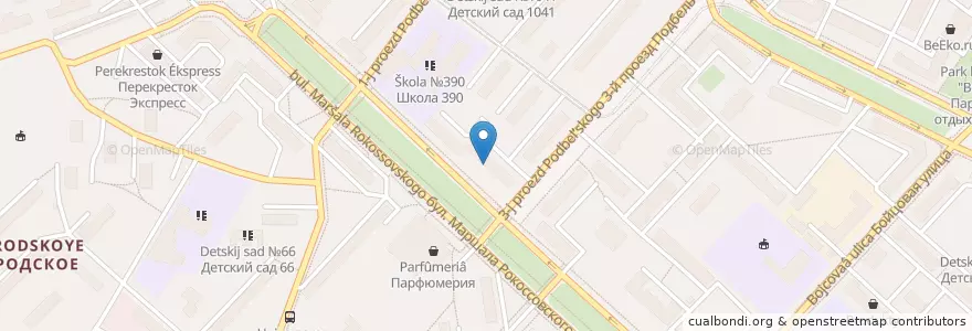Mapa de ubicacion de Столички en Rusia, Distrito Federal Central, Москва, Восточный Административный Округ, Район Богородское.
