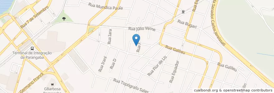 Mapa de ubicacion de Salão do Reino das Testemunhas de Jeová en 브라질, 북동지방, 세아라, Região Geográfica Intermediária De Fortaleza, Microrregião De Fortaleza, 포르탈레자.