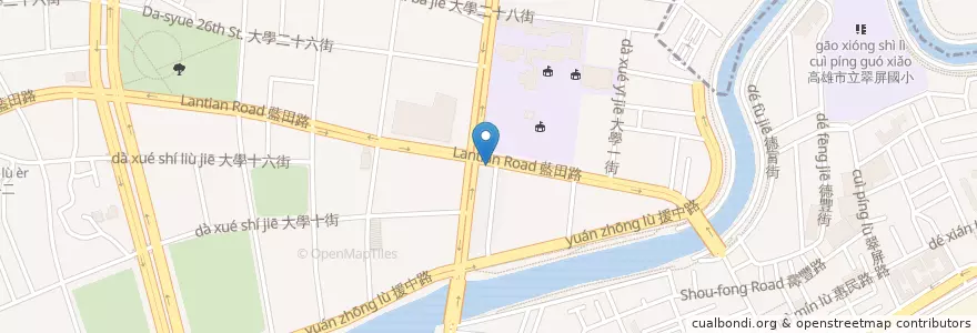 Mapa de ubicacion de 早安美芝城 en Taiwan, Kaohsiung, 楠梓區.