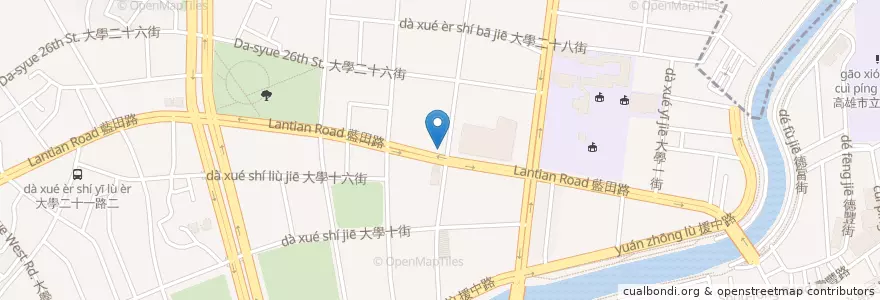 Mapa de ubicacion de 喬義思窯烤手作廚房 en Taiwán, Kaohsiung, 楠梓區.
