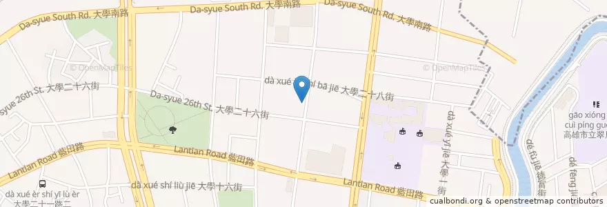 Mapa de ubicacion de 888熱炒燒烤 en Taiwan, Kaohsiung, 楠梓區.