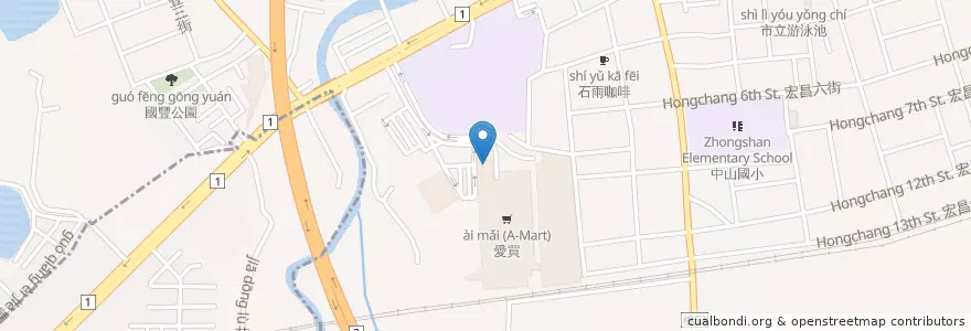 Mapa de ubicacion de 樹太老定食 en 台湾, 桃園市, 桃園区.