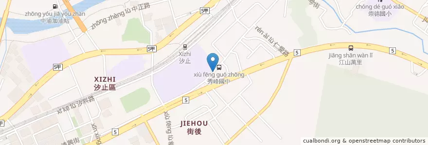 Mapa de ubicacion de 大漢中醫診所 en Taïwan, Nouveau Taipei, Xizhi.