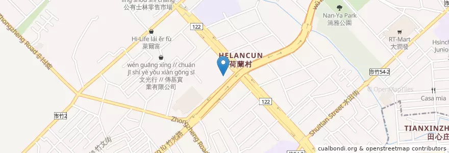Mapa de ubicacion de 基督教浸信會新人堂 en Taiwan, Taiwan, Hsinchu, 北區.