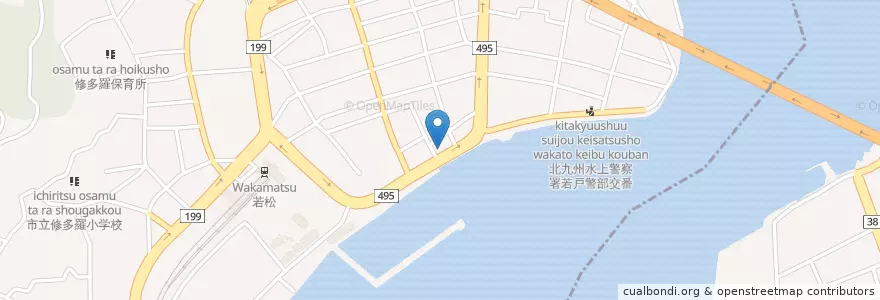Mapa de ubicacion de 花より櫻 en Jepun, 福岡県, 北九州市.