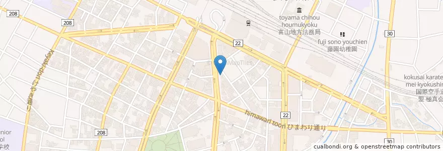 Mapa de ubicacion de 富タク en Япония, Тояма, 富山市.
