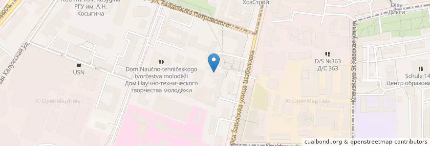 Mapa de ubicacion de Макдоналдс en Russia, Distretto Federale Centrale, Москва, Южный Административный Округ, Донской Район.