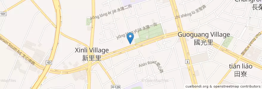 Mapa de ubicacion de 藝園堂 en 臺灣, 臺中市, 大里區.