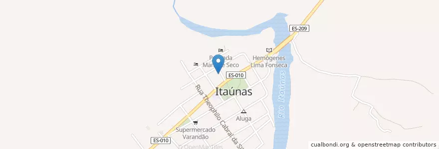 Mapa de ubicacion de Dunas Açaí en البَرَازِيل, المنطقة الجنوبية الشرقية, إسبيريتو سانتو, Região Geográfica Intermediária De São Mateus, Microrregião São Mateus, Conceição Da Barra.