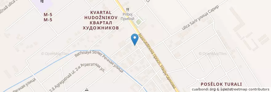Mapa de ubicacion de б/з Дагестан en ロシア, 北カフカース連邦管区, Дагестан, Городской Округ Махачкала.