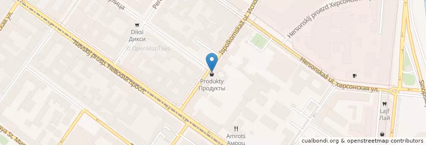 Mapa de ubicacion de Котелок en Russia, Northwestern Federal District, Leningrad Oblast, Saint Petersburg, Центральный Район, Округ Лиговка-Ямская.