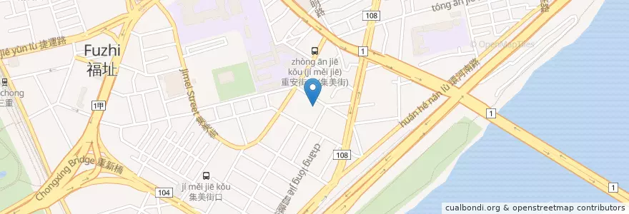 Mapa de ubicacion de 昭安宮 en Taiwan, New Taipei.