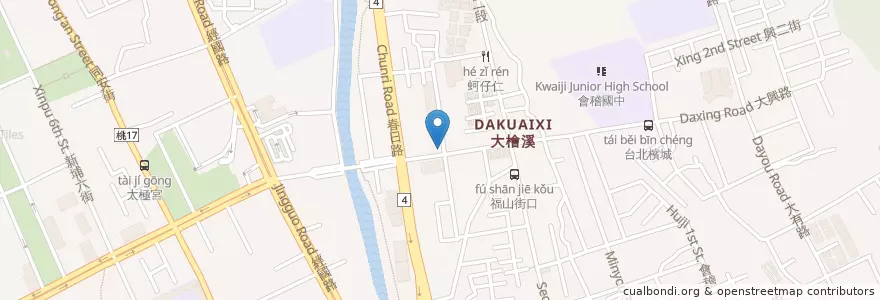 Mapa de ubicacion de 日青方好 en 臺灣, 桃園市, 桃園區.