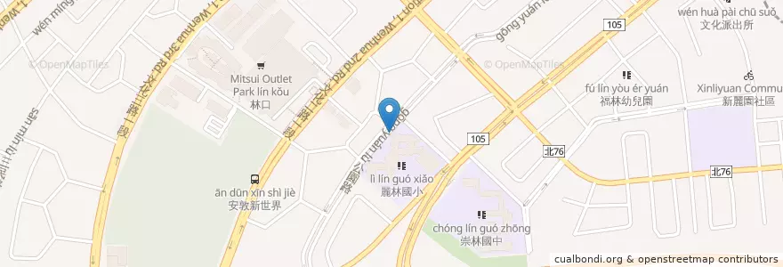 Mapa de ubicacion de 中華郵政 en Taiwan, 新北市, 林口區.
