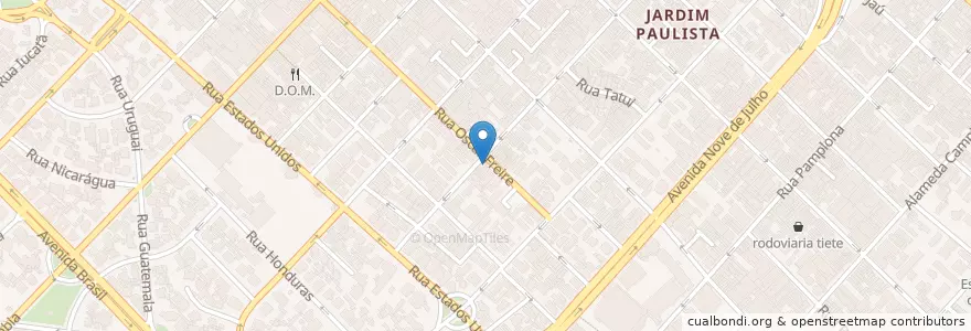 Mapa de ubicacion de Tartuferia San Paulo en برزیل, منطقه جنوب شرقی برزیل, سائوپائولو, Região Geográfica Intermediária De São Paulo, Região Metropolitana De São Paulo, Região Imediata De São Paulo, سائوپائولو.