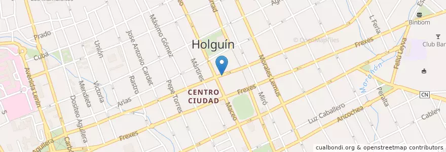Mapa de ubicacion de Cajero automático en كوبا, Holguín, Holguín.