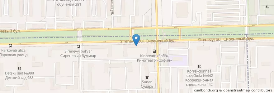 Mapa de ubicacion de Детский сад №461 en Rusland, Centraal Federaal District, Moskou, Восточный Административный Округ, Район Измайлово.
