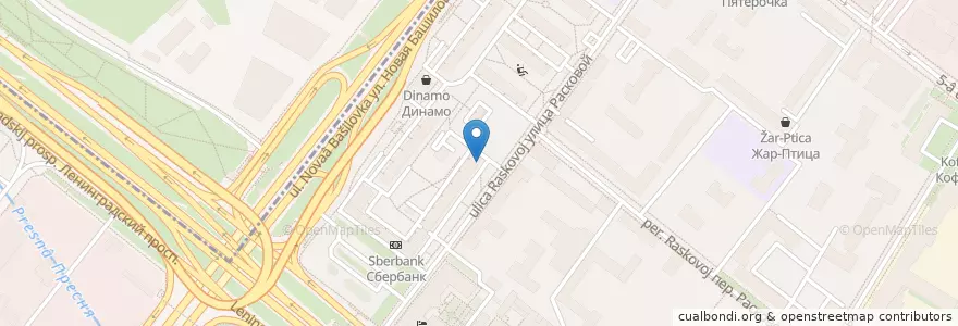 Mapa de ubicacion de Шантимэль en Россия, Центральный Федеральный Округ, Москва, Северный Административный Округ, Район Беговой.
