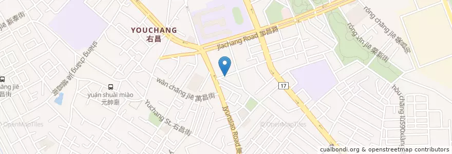 Mapa de ubicacion de 寬來順 傳統早點 【楠梓店】 en 台湾, 高雄市, 楠梓区.
