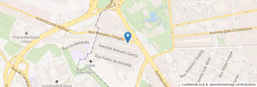 Mapa de ubicacion de Ideal Bairro Azul en Portugal, Área Metropolitana De Lisboa, Lissabon, Grande Lisboa, Lissabon, Avenidas Novas.