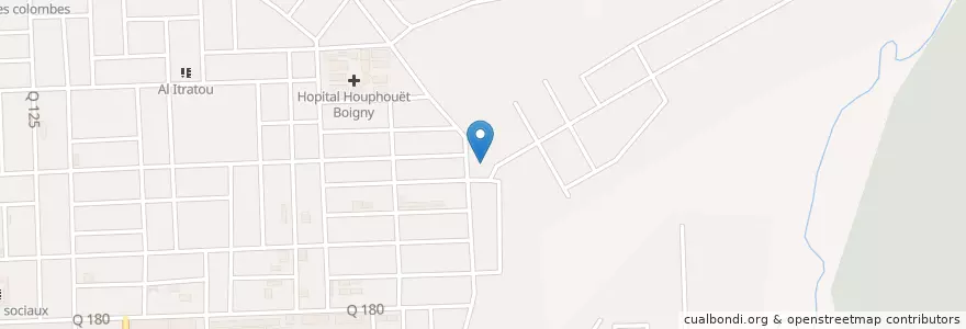 Mapa de ubicacion de Collège moderne Marie Blanche en Fildişi Sahili, Abican, Abobo.