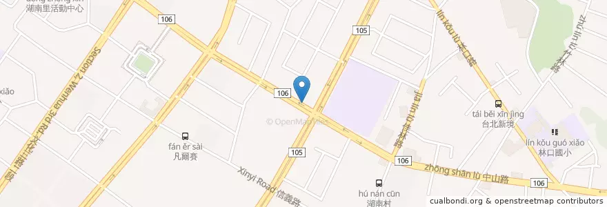 Mapa de ubicacion de 油桐花客餐 en Tayvan, 新北市, 林口區.