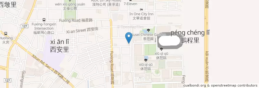 Mapa de ubicacion de Bessie's Kitchen en Taiwan, Taichung, 西屯區.