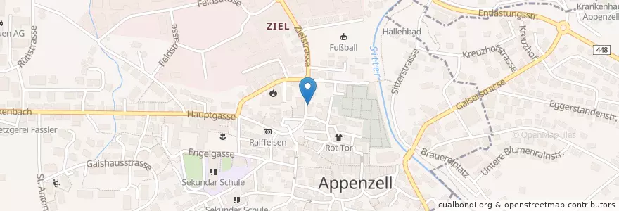 Mapa de ubicacion de Auslese Barbara en Schweiz/Suisse/Svizzera/Svizra, Appenzell Innerrhoden, Sankt Gallen, Appenzell.