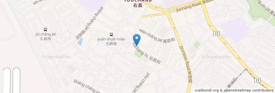 Mapa de ubicacion de 吉拿樂 en Taiwán, Kaohsiung, 楠梓區.