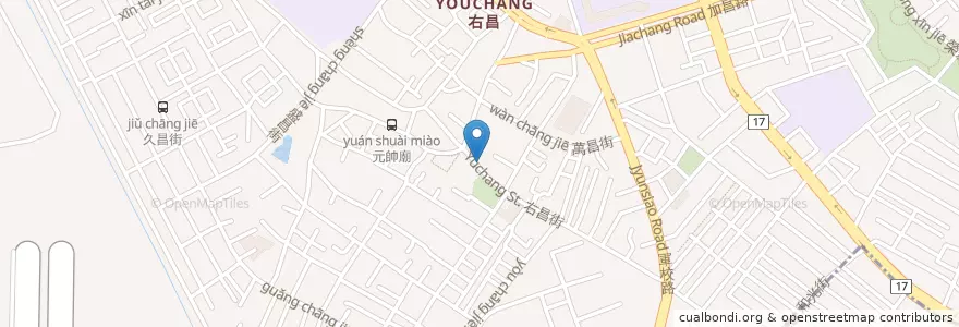 Mapa de ubicacion de 昌宇當歸鴨 en Taiwan, Kaohsiung, 楠梓區.