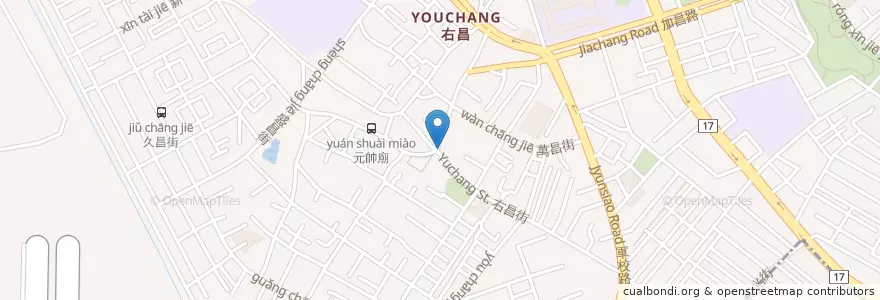 Mapa de ubicacion de 阿亮香雞排 en Tayvan, Kaohsiung, 楠梓區.