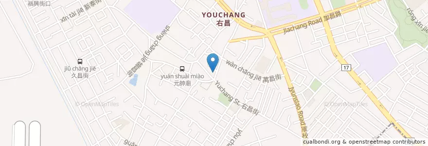 Mapa de ubicacion de 建佑藥局 en Taiwan, Kaohsiung, 楠梓區.