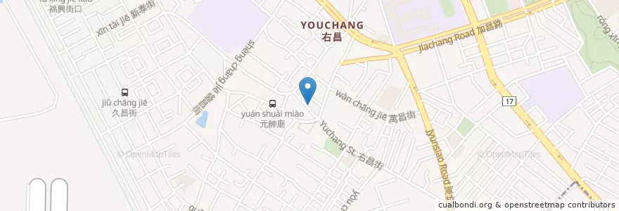 Mapa de ubicacion de 陳媽媽手工水餃 en تایوان, کائوهسیونگ, 楠梓區.