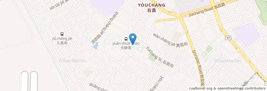 Mapa de ubicacion de 嘉玖炒飯 en 臺灣, 高雄市, 楠梓區.