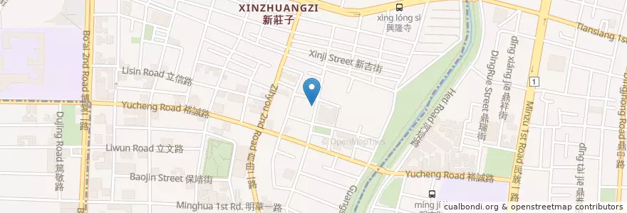 Mapa de ubicacion de 皇茗薑母鴨 en Tayvan, Kaohsiung, 左營區.