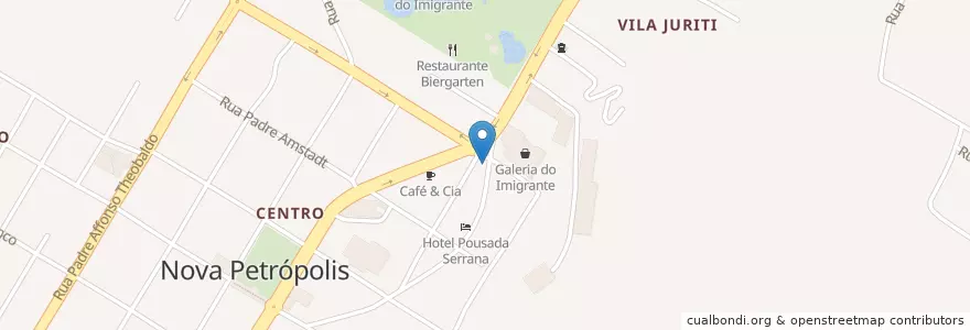Mapa de ubicacion de Restaurante Adoty Bar e Café Expresso en 巴西, 南部, 南里奥格兰德, Região Geográfica Imediata De Caxias Do Sul, Região Geográfica Intermediária De Caxias Do Sul, Nova Petrópolis.