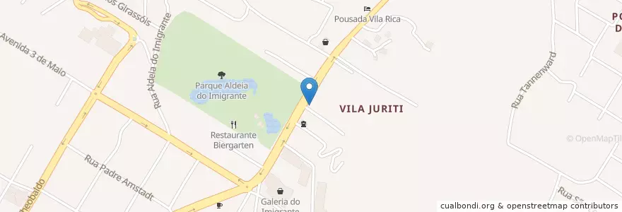 Mapa de ubicacion de Park Haus en ブラジル, 南部地域, リオグランデ・ド・スル, Região Geográfica Imediata De Caxias Do Sul, Região Geográfica Intermediária De Caxias Do Sul, Nova Petrópolis.