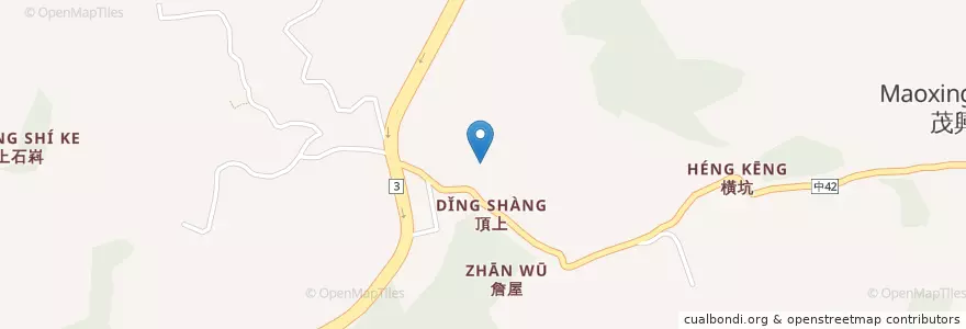 Mapa de ubicacion de 廚匠白俄羅斯娃娃的家 en تایوان, تایچونگ, 東勢區.