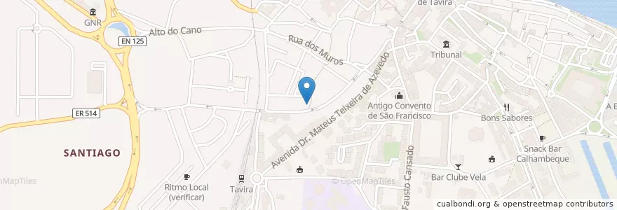 Mapa de ubicacion de Fábrica do meu Avô en البرتغال, الغرب, الغرب, فارو, طبيرة, Tavira.