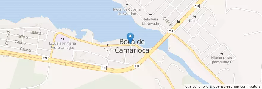 Mapa de ubicacion de 44170 en Cuba, Matanzas, Cárdenas.