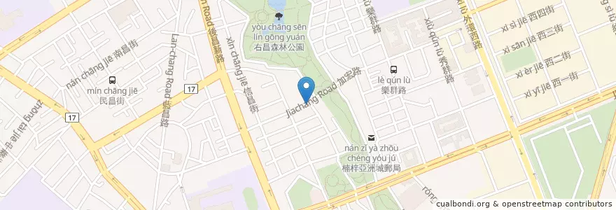 Mapa de ubicacion de 福慧幼兒園 en Tayvan, Kaohsiung, 楠梓區.