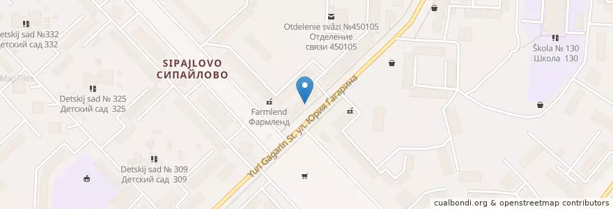 Mapa de ubicacion de Вита en روسیه, Приволжский Федеральный Округ, Башкортостан, Городской Округ Уфа.