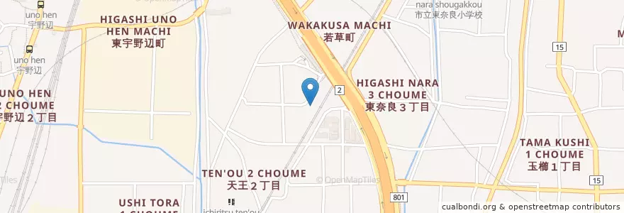 Mapa de ubicacion de はしづめ内科 en Japonya, 大阪府, 茨木市.