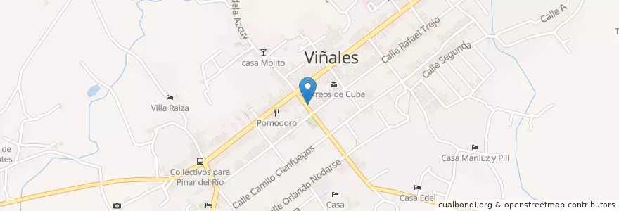 Mapa de ubicacion de Don Carmelo en Cuba, Pinar Del Rio, Viñales.
